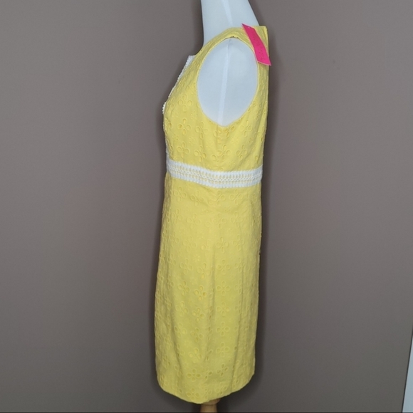 Lilly Pulitzer St Tropez Floral Cross Eyelet Dress - Picture 13 of 16